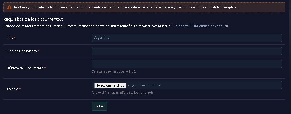 Requisitos del Documento - ▶POCKET OPTION Trading (Guía RÁPIDA 2023) 🤔¿Es SCAM o es LEGÍTIMO?