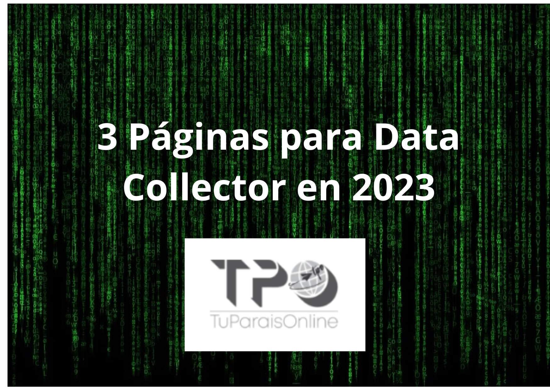 3 Páginas para Data Collector tuparaisonline