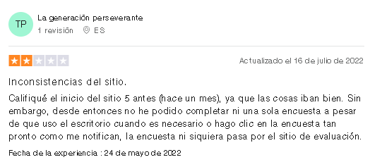 Negativo3 - 📊 Surveytime: ¿Es legitimo o no? - Experiencia Propia y de Usuarios