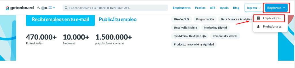 Registro1 1024x239 - 📡 GET ON BOARD: [Consigue Trabajo de Freelancer] FÁCIL!  (SUDÁMERICA)