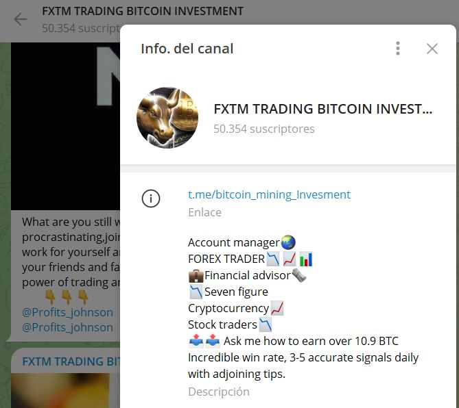 FXTM TRADING BITCOIN INVESTMENT - Listado de CANALES EN TELEGRAM de INVERSIÓN ESTAFA 2023