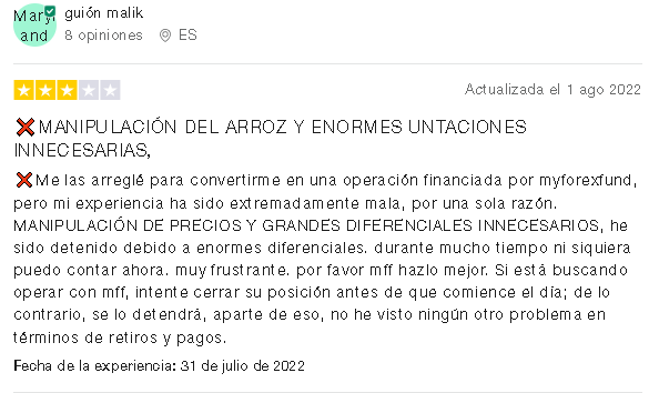 Comentario 4 Negativo - DESCUBRE LA REVISIÓN COMPLETA DE 💰MYFOREXFUNDS |Lo que Nadie te Cuenta|