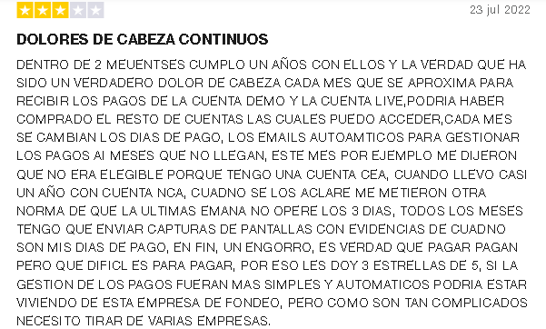 Comentario Negativo 1 - DESCUBRE LA REVISIÓN COMPLETA DE 💰MYFOREXFUNDS |Lo que Nadie te Cuenta|