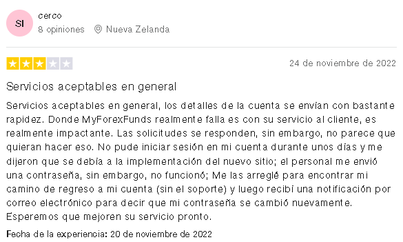 Comentario Negativo 2 - DESCUBRE LA REVISIÓN COMPLETA DE 💰MYFOREXFUNDS |Lo que Nadie te Cuenta|