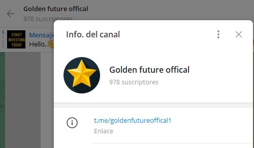 Golden future official - Listado de CANALES EN TELEGRAM de INVERSIÓN ESTAFA 2023