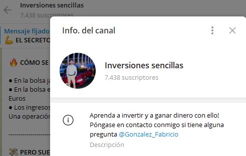 Inversiones sencillas - Listado de CANALES EN TELEGRAM de INVERSIÓN ESTAFA 2023