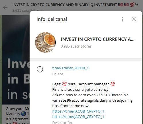 Invest cryptocurrency - Listado de CANALES EN TELEGRAM de INVERSIÓN ESTAFA 2023