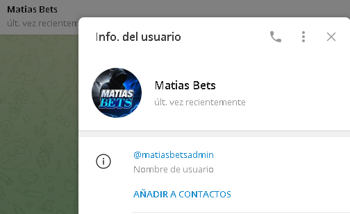 Matias Bet Contacto - Listado Canales en Telegram de Apuestas Deportivas ESTAFA