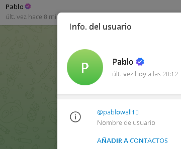 PabloWall - Listado Canales en Telegram de Apuestas Deportivas ESTAFA