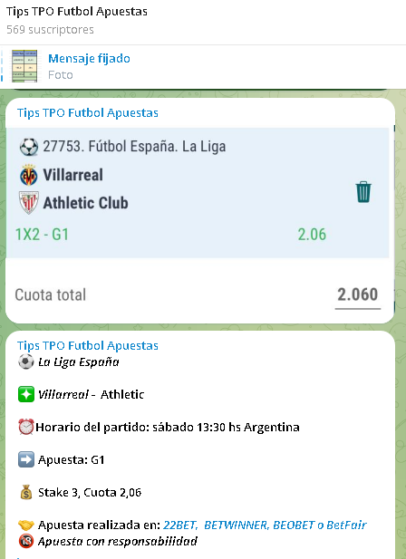 Panel TIPSTPO Futbol - 🥎⚽ TipsTPO: Expertos en Apuestas Deportivas Telegram |GRATUITAS|