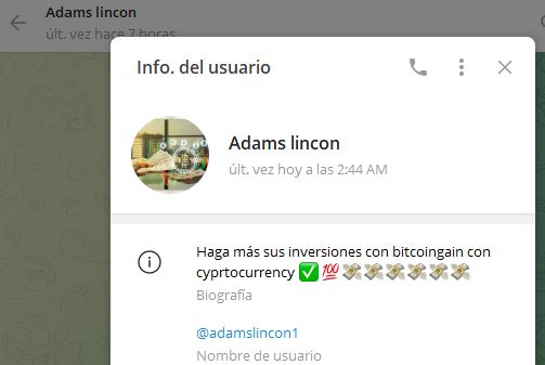 adams lincon - Listado de CANALES EN TELEGRAM de INVERSIÓN ESTAFA 2023