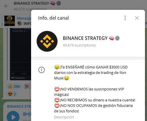 binance strategy - Listado Canales  en Telegram de Pump and Dump ESTAFA
