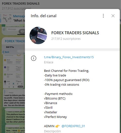 forex trader signals - Listado de CANALES EN TELEGRAM de INVERSIÓN ESTAFA 2023