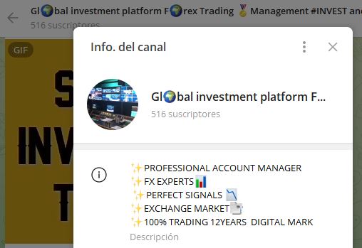 global investment platform - Listado de CANALES EN TELEGRAM de INVERSIÓN ESTAFA 2023
