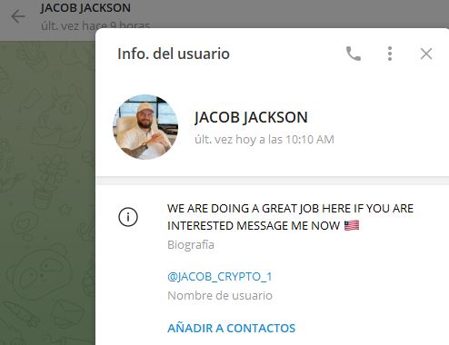 jacob jackson - Listado de CANALES EN TELEGRAM de INVERSIÓN ESTAFA 2023