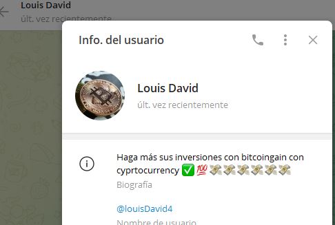 louis david - Listado de CANALES EN TELEGRAM de INVERSIÓN ESTAFA 2023