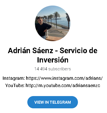 Adrian Saenz Servicio de Inversion Logo - Listado de canales de Telegram de Ganar Dinero ESTAFA