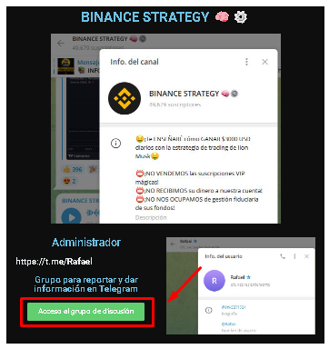 BINANCE ESTRATEGIA 2 - Listado de canales de Telegram Minería ESTAFA