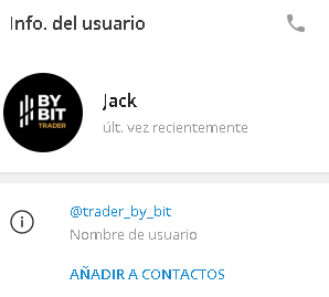 Bybit Trader Usuario - Listado Canales en Telegram de Trading ESTAFAS