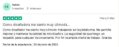 Comentario Positivo 1 1 - [ DESIGNCROWD ] Gana como Diseñador Gráfico Freelance de LOGOS y WEB ¿Funciona? |2023|