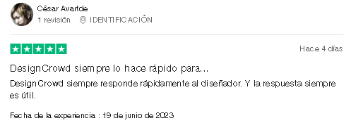 Comentario Positivo 4 - [ DESIGNCROWD ] Gana como Diseñador Gráfico Freelance de LOGOS y WEB ¿Funciona? |2023|