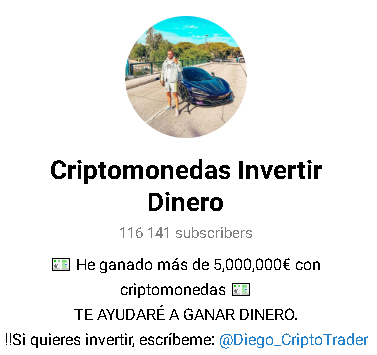 Criptomonedas Invertir Dinero Logo - Listado de canales de Telegram de Ganar Dinero ESTAFA