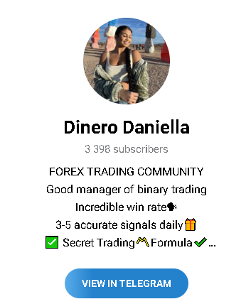 Dinero Daniella Logo - Listado Canales en Telegram de Trading ESTAFAS