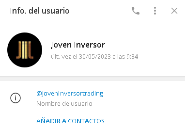 Joven Inversor Usuario - Listado Canales en Telegram de Trading ESTAFAS