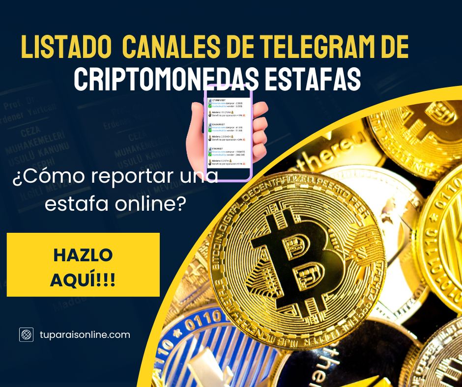 Listado de Canales de Telegram Criptomonedas Estafas - Listado de canales de Telegram de Criptomonedas ESTAFA