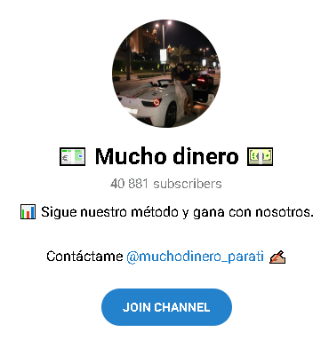 Mucho Dinero Logo - Listado de canales de Telegram de Ganar Dinero ESTAFA