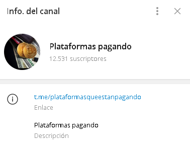 Plataformas Pagando Administracion - Listado de canales de Telegram de Ganar Dinero ESTAFA