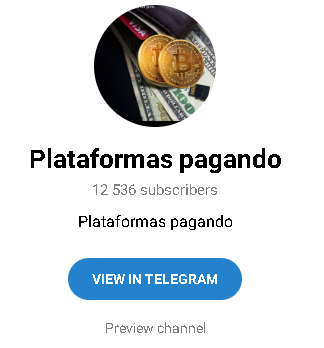Plataformas Pagando Logo - Listado de canales de Telegram de Ganar Dinero ESTAFA