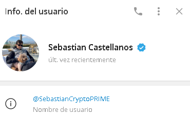 Sebastian Prime Administrador - Listado de canales de Telegram de Criptomonedas ESTAFA