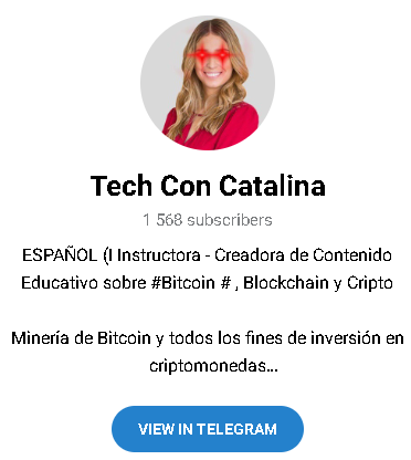 TechconCatalina Logo - Listado de canales de Telegram de Criptomonedas ESTAFA