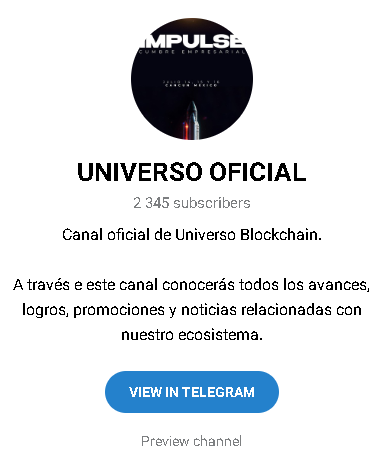 Universo Logo - Listado de Canales en Telegram Piramidales ESTAFAS