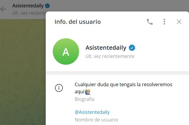 assitencia daily - Listado Canales en Telegram de Apuestas Deportivas ESTAFA