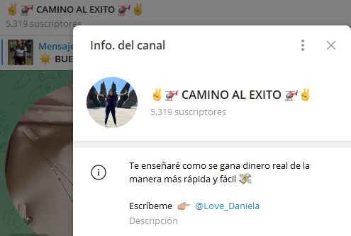 camino al exito - Listado de CANALES EN TELEGRAM de INVERSIÓN ESTAFA 2023