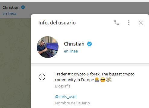 christian estafa1 - Listado de CANALES EN TELEGRAM de INVERSIÓN ESTAFA 2023