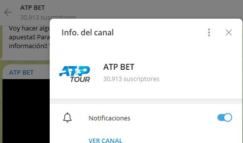ATP BET - Listado Canales en Telegram de Apuestas Deportivas ESTAFA