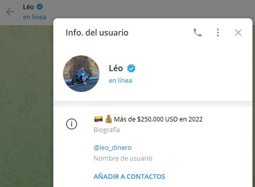 leo - Listado de CANALES EN TELEGRAM de INVERSIÓN ESTAFA 2023