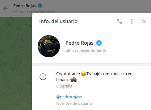 pedro rojas - Listado de CANALES EN TELEGRAM de INVERSIÓN ESTAFA 2023