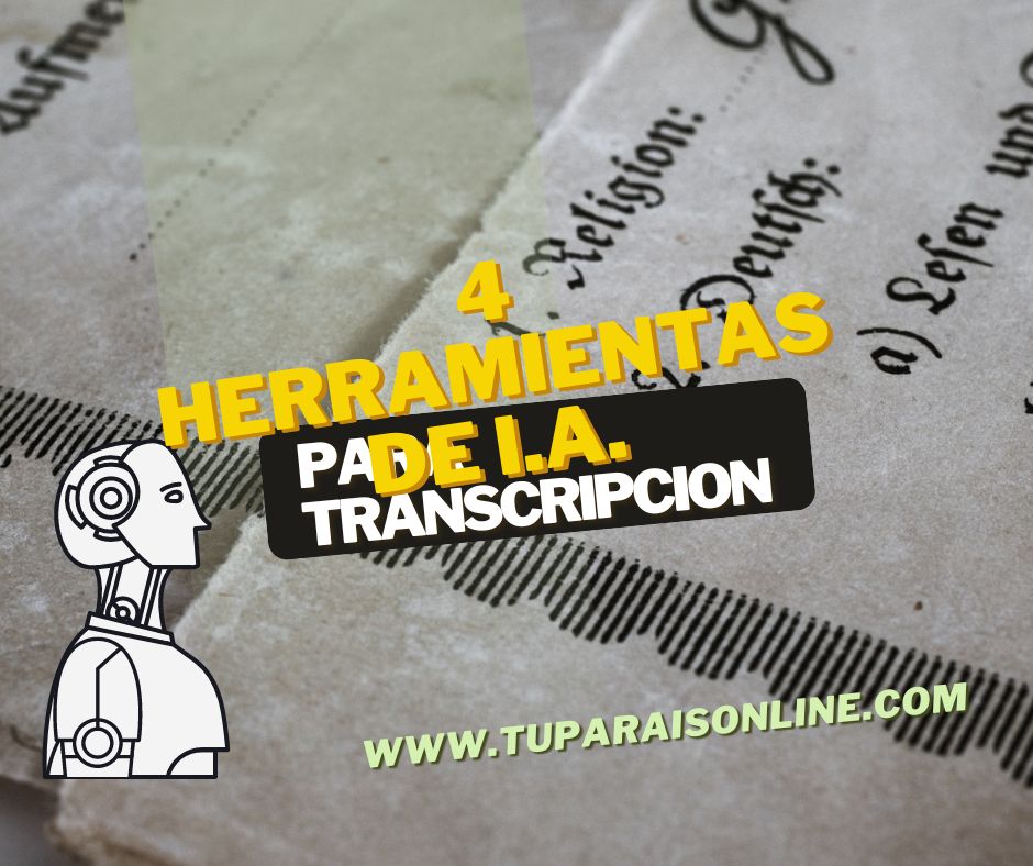 4 herramientas IA Transcripcion Imagen Destacada