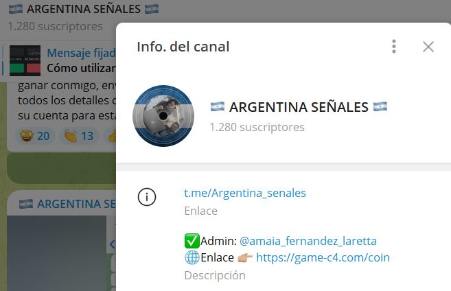 ARGENTINA SENALES - Listado Canales en Telegram de Trading ESTAFAS