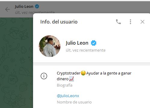 Julio Leon - Listado de CANALES EN TELEGRAM de INVERSIÓN ESTAFA 2023
