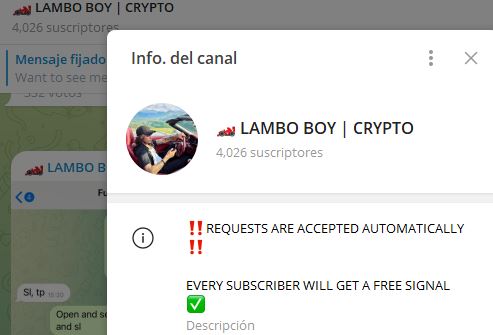 lambo boy crypto - Listado Canales en Telegram de Trading ESTAFAS