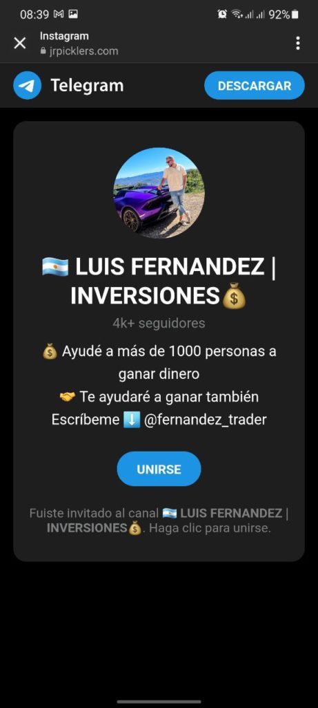 luis fernandez inversiones 461x1024 - Listado de CANALES EN TELEGRAM de INVERSIÓN ESTAFA 2023