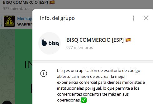 BISQ COMMERCIO ESP - Listado de CANALES EN TELEGRAM de INVERSIÓN ESTAFA 2023