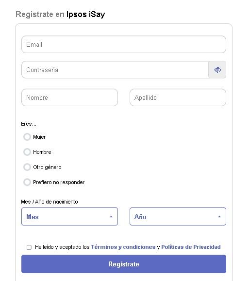 Formulario de Registro Ipsos iSay - 📝 【IPSOS ISAY】 ¿Mejor Página de Encuestas Remuneradas? (2024)