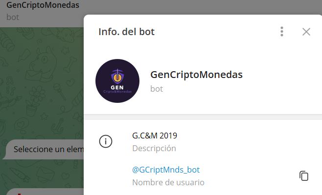 GenCriptoMonedas - Listado de BOTS en Telegram que son ESTAFA