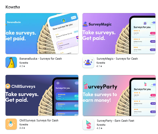 Kowzha - 🍌BananaBucks: App de Encuestas Remuneradas: